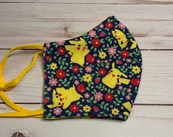 Pikachu Face Mask Etsy