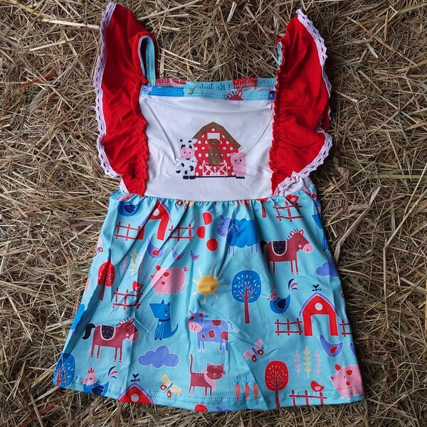 Farm Girl Dress Etsy