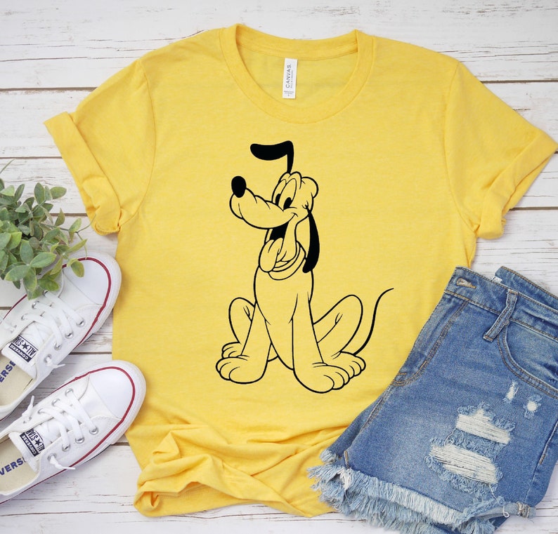 Pluto shirt Dog shirt Disney shirt Disney women shirt Minnie Etsy