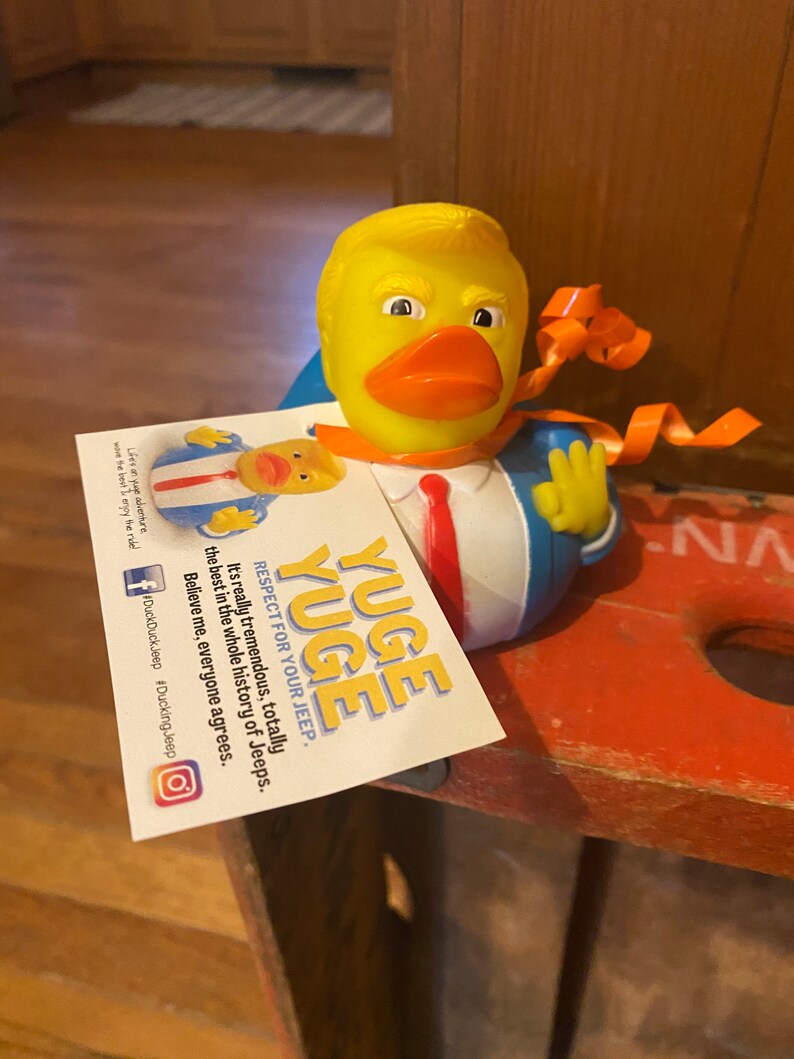 Duck Duck Jeep Tags Trump Etsy