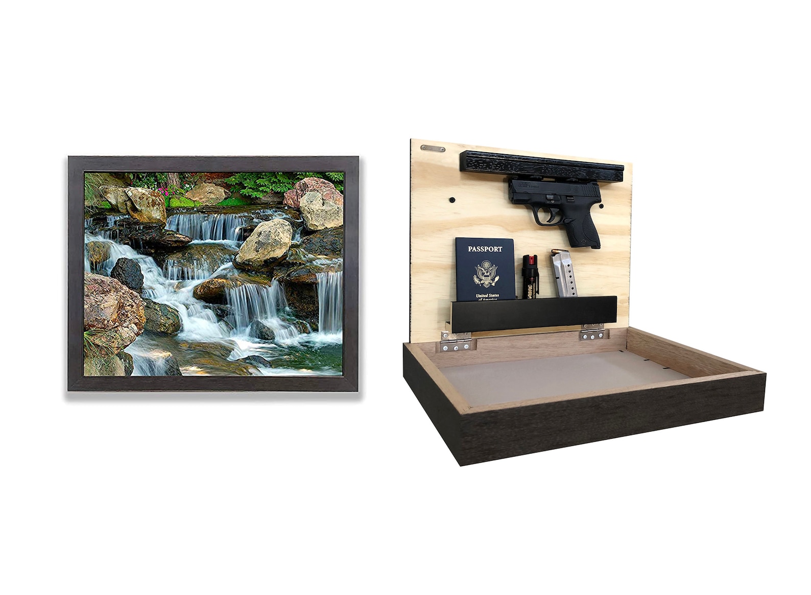 Hidden Gun Storage Picture Frame Safe with 11 x 14 Etsy