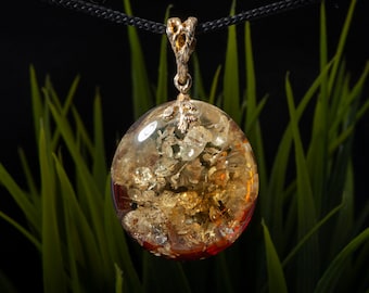Natural Amber Pendant, Handmade Baltic Amber Jewelry, Exclusive Design Amber Jewelry,  Amber Jewelry