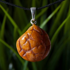 Untreated Baltic Amber Pendant: Sterling Silver, Natural Crust