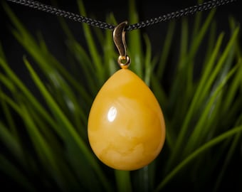 Natural Baltic Amber Pendant , Handmade Honey Amber Jewelry, Original Amber Jewelry, Handcrafted with genuine Baltic amber