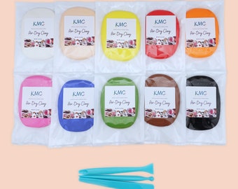 Air-Dry Clay Set: 10 Colors with Sculpting Tools