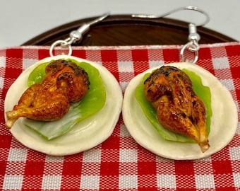 Turkey Platter Earrings