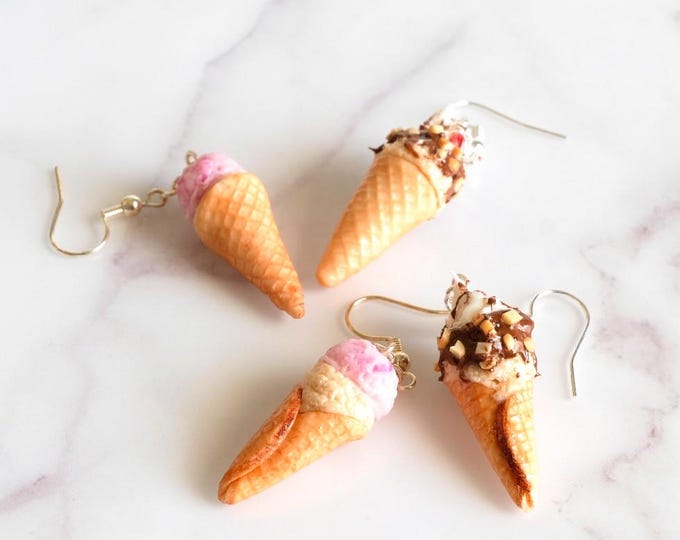 Ice Cream Cone Earrings