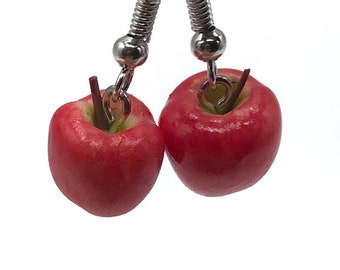 Red Apple Earrings