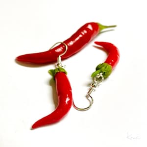 Chili Pepper Dangle Earrings