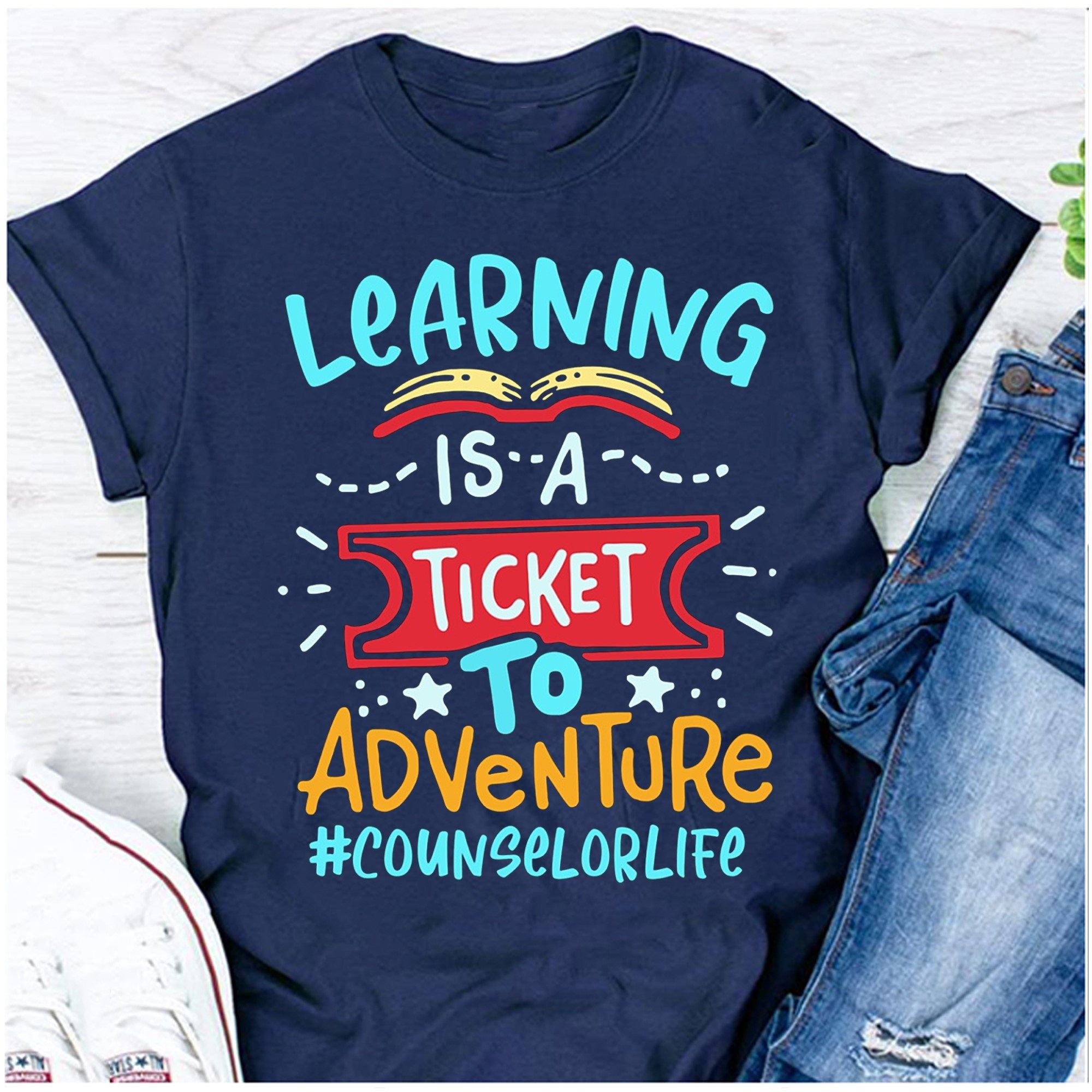 Lernen ist ein Ticket für Abenteuer Berater Leben Shirt | Etsy