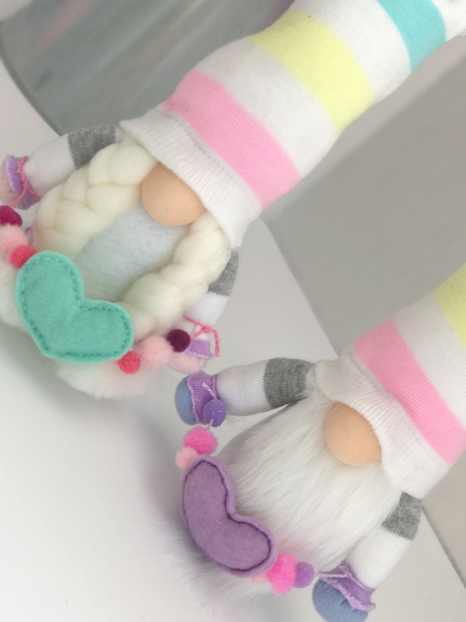 Gnomes/Set of two gnomes/Pastel color gnomes/ Twins gnome Etsy