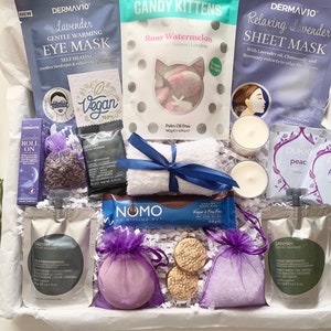 Vegan Self Care Pamper Hamper Box For Her, Sending Hug A In A Box, Spa Gift, Thinking Of You, Pick Me Up Vegan Spa Box, Relaxation Set