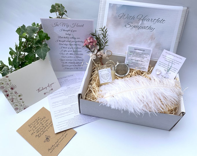 Sympathy Gift Sorry For Your Loss, Grief Care Package, Heartfelt Sympathy Gift Box, Thinking Of You Condolence Gift Box, Care Hamper