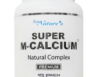PNC] Super M-Calcium Natural Complex Bone and Brain Multi Support Helps in The Development of Body- 120 Caps - Healthcare Supplement -