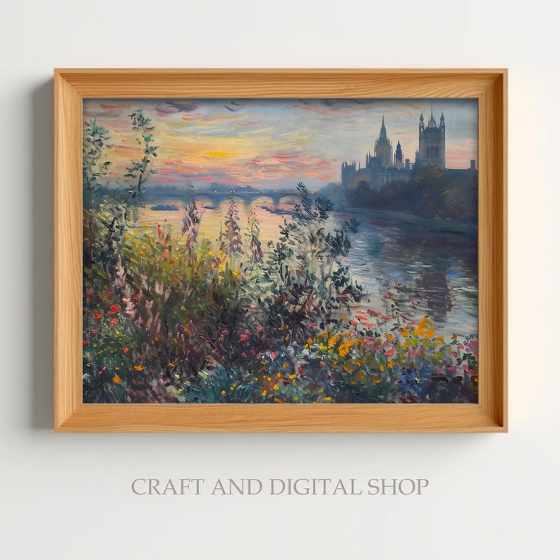 Set mit 20 digitalen Downloads, The Beauty of London England, Ölgemälde, Wandkunst-Digitaldrucke, Landschaft, Tableau Bild 10