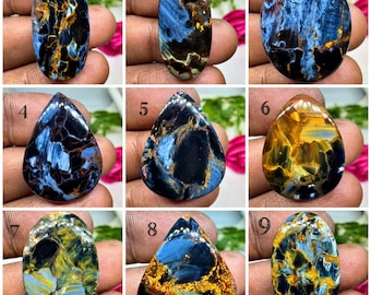 AAA+ Natural Pietersite Cabochon, Loose Pietersite Gemstone, Jewelry Making Stone, Wire Wrap Pendant Supply.