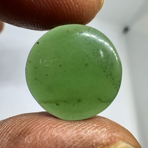 Cabujón de jade verde AAA: piedra redonda natural para la fabricación de joyas