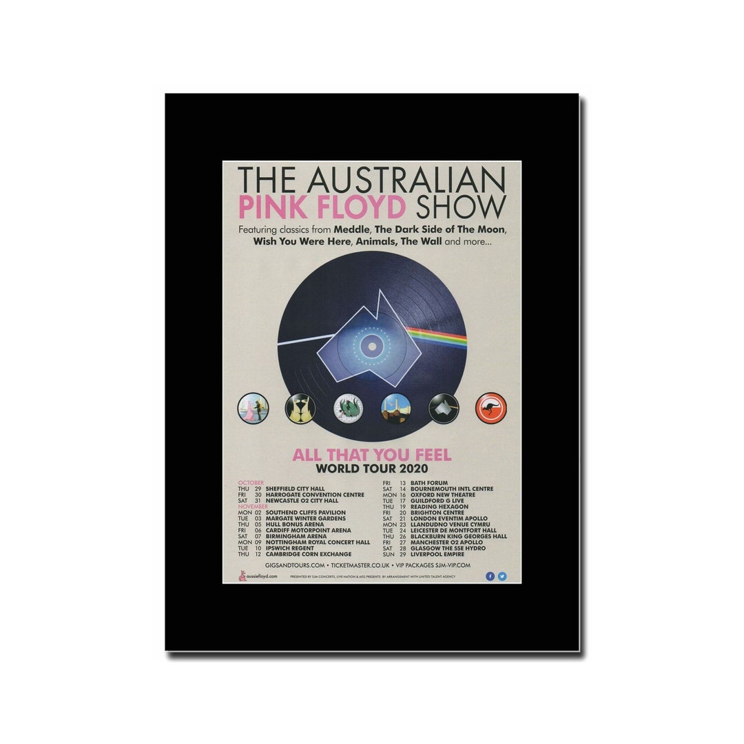 The Australian Pink Floyd All That You Feel UK Tour Dates Etsy