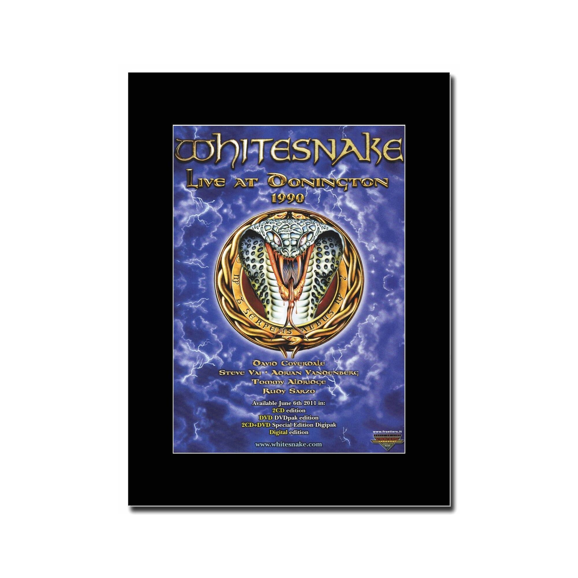 Whitesnake Live at Donington 1990 Matted Mounted Magazine Etsy whitesnake live at donington 1990