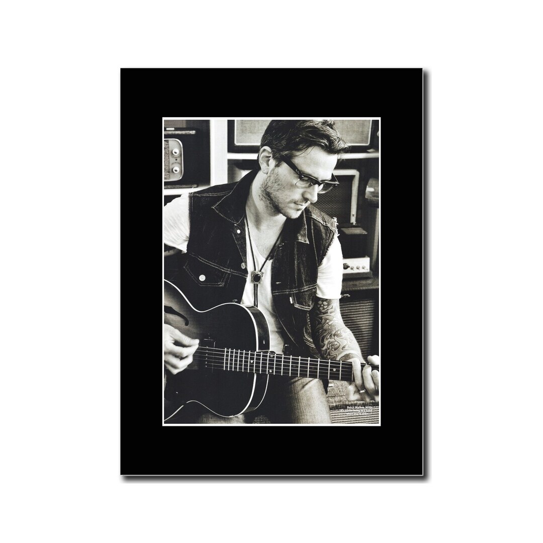 Butch Walker the Spade Matted Mounted Magazine Artwork Etsy
