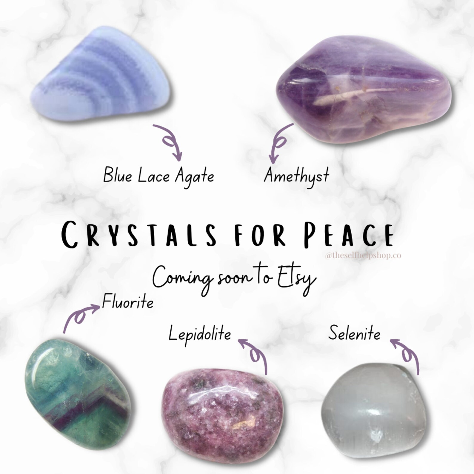 Peace Tumbled Crystal Pouch Tumbled Crystals that help Etsy