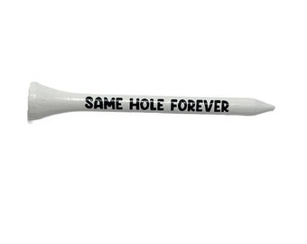 Bachelor Party Golf Tee | Funny Golf Tee | Same Hole Forever | Bachelor Golf