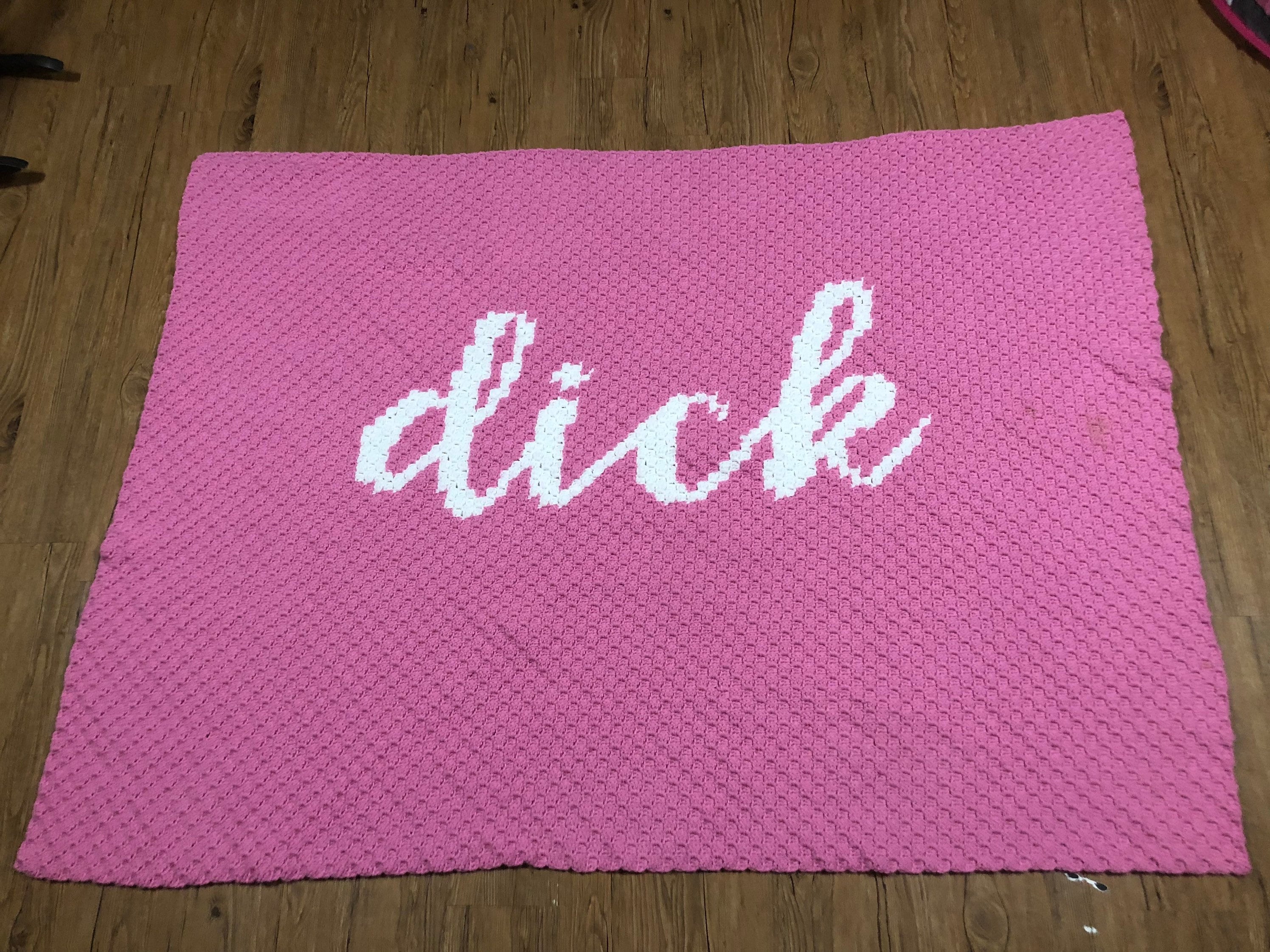 CROCHET PATTERN Dick Blanket Swear Word Blanket C2C Etsy