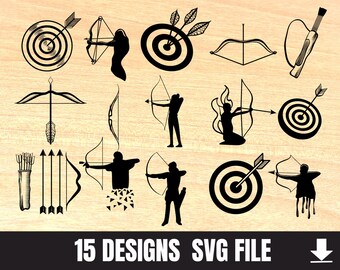 Download Bow And Arrow Svg Etsy