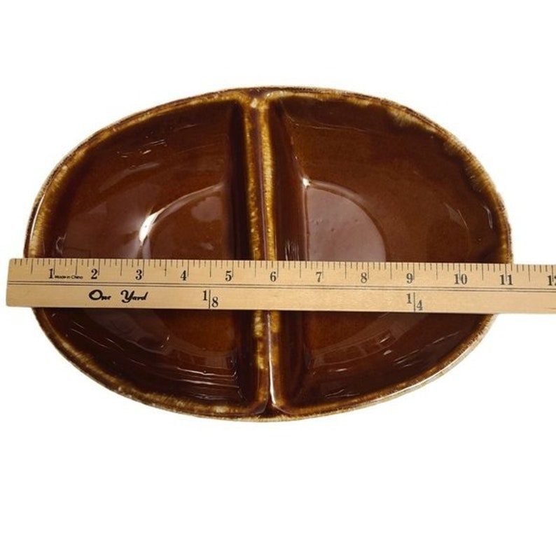 Vintage MCM Mccoy Hull Kathy Kale Pottery Brown Drip Glaze Etsy