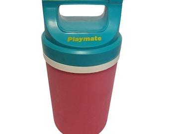 RARE Vintage Igloo Half Gallon Playmate Hot Pink Jug Turquoise Top