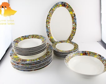 Ethiopian saba design plates