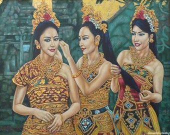 Balinese Girl in Traditional Costume