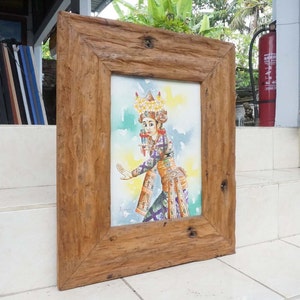 Legong Dance Painting, Bali Painting, Original Painting, Canvas Wall Art, Art Deco image 4