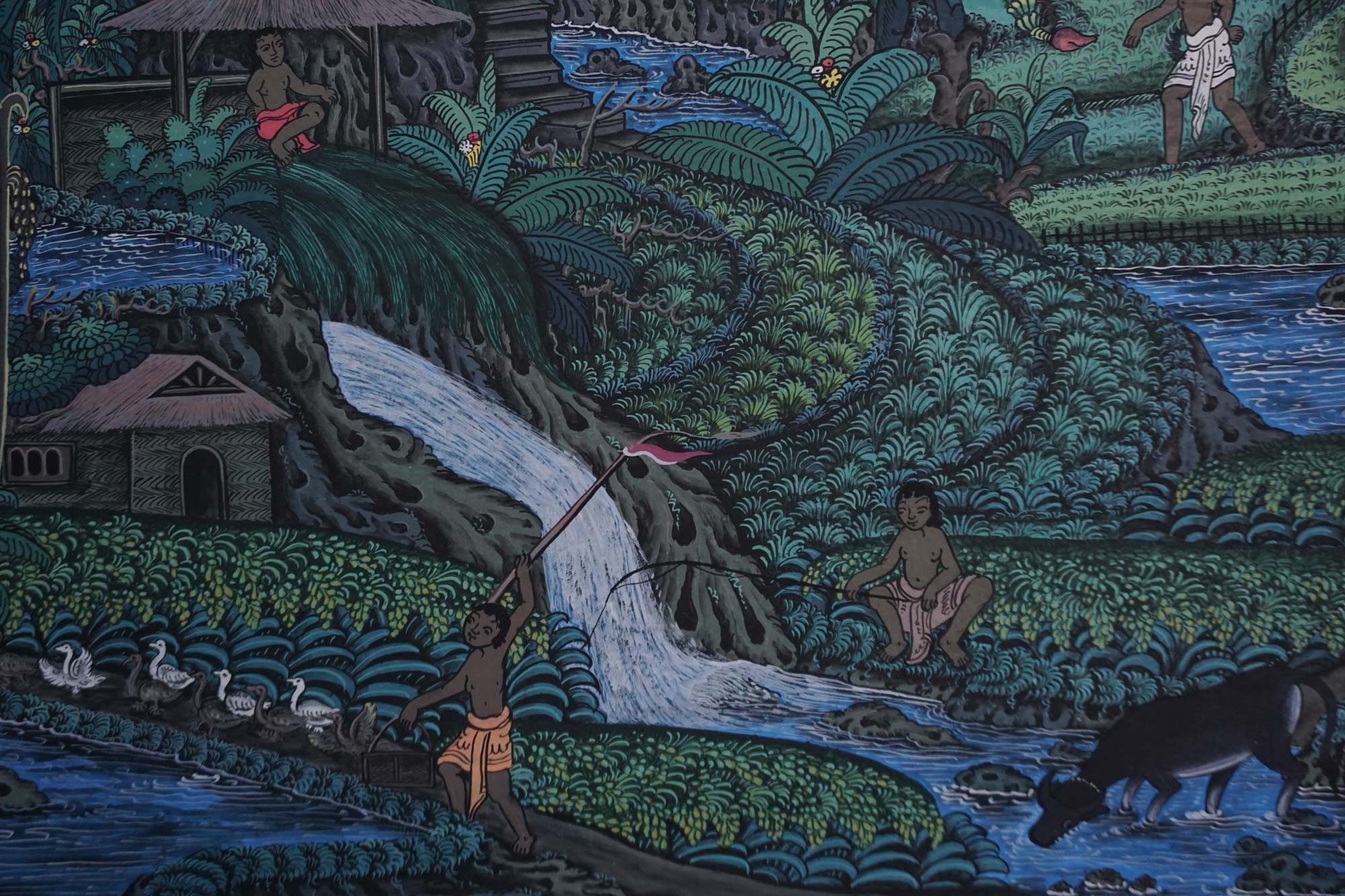 バリ島の田んぼの油絵 - オリジナルの風景画 - Etsy 日本