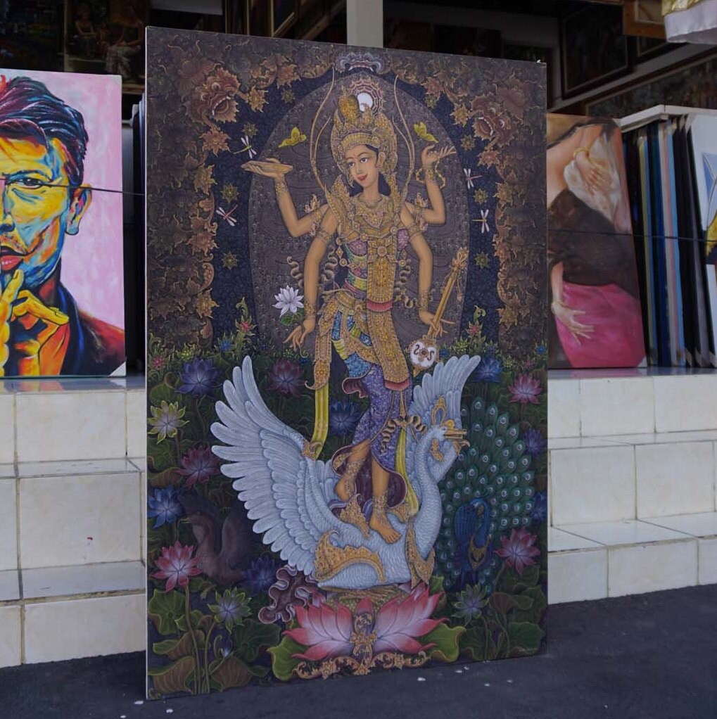 バリ絵画　女神サラスワティ バリ絵画の商品ページ