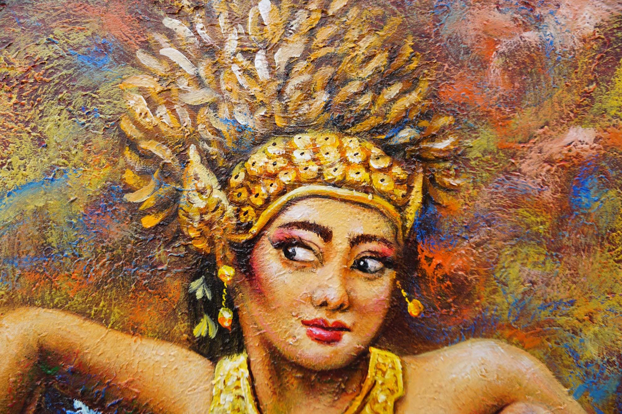 バリ舞踊画、レゴン画、アールデコ - Etsy 日本
