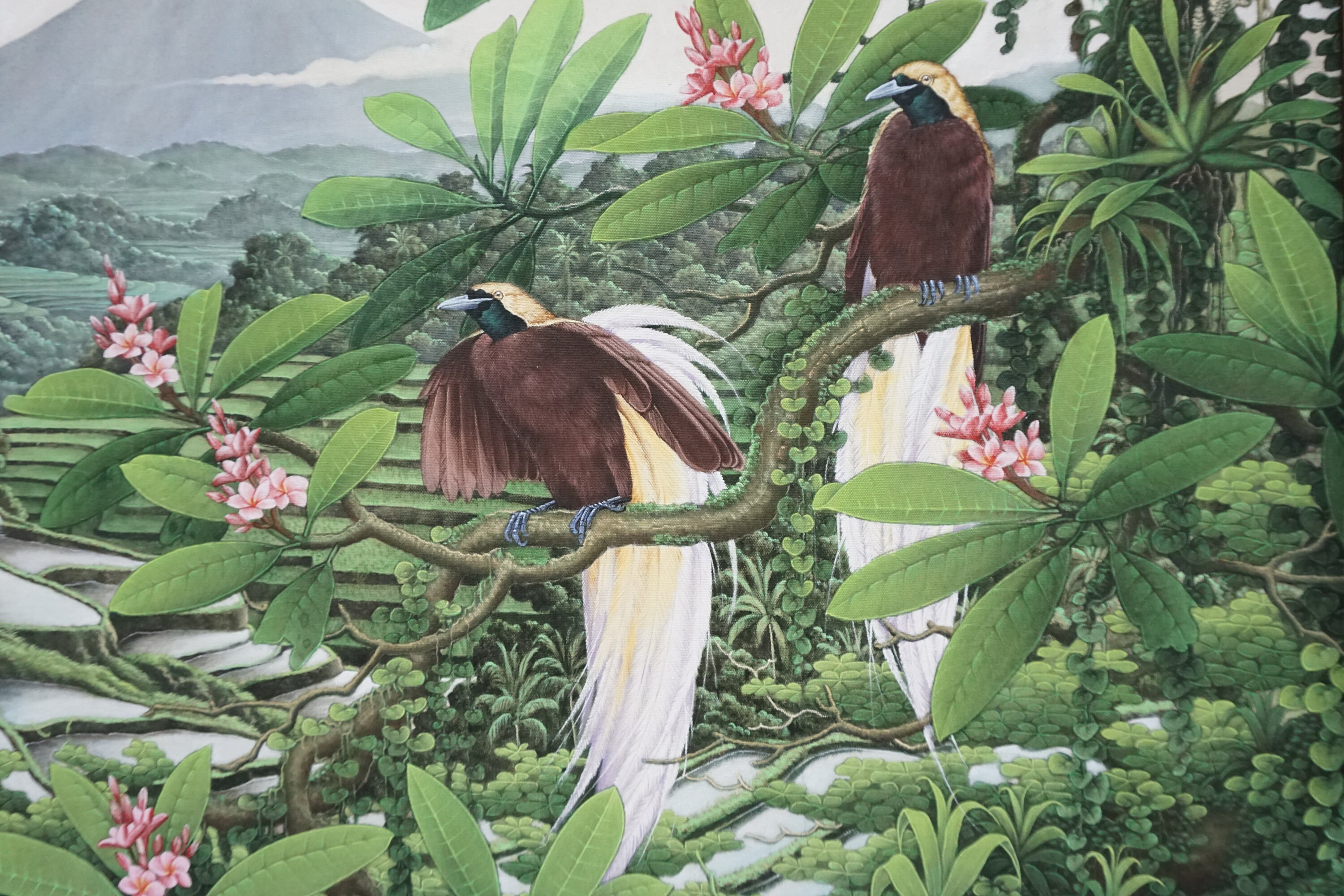 Landscape Painting Bird Painting Original Art Painting Fine Etsy UK