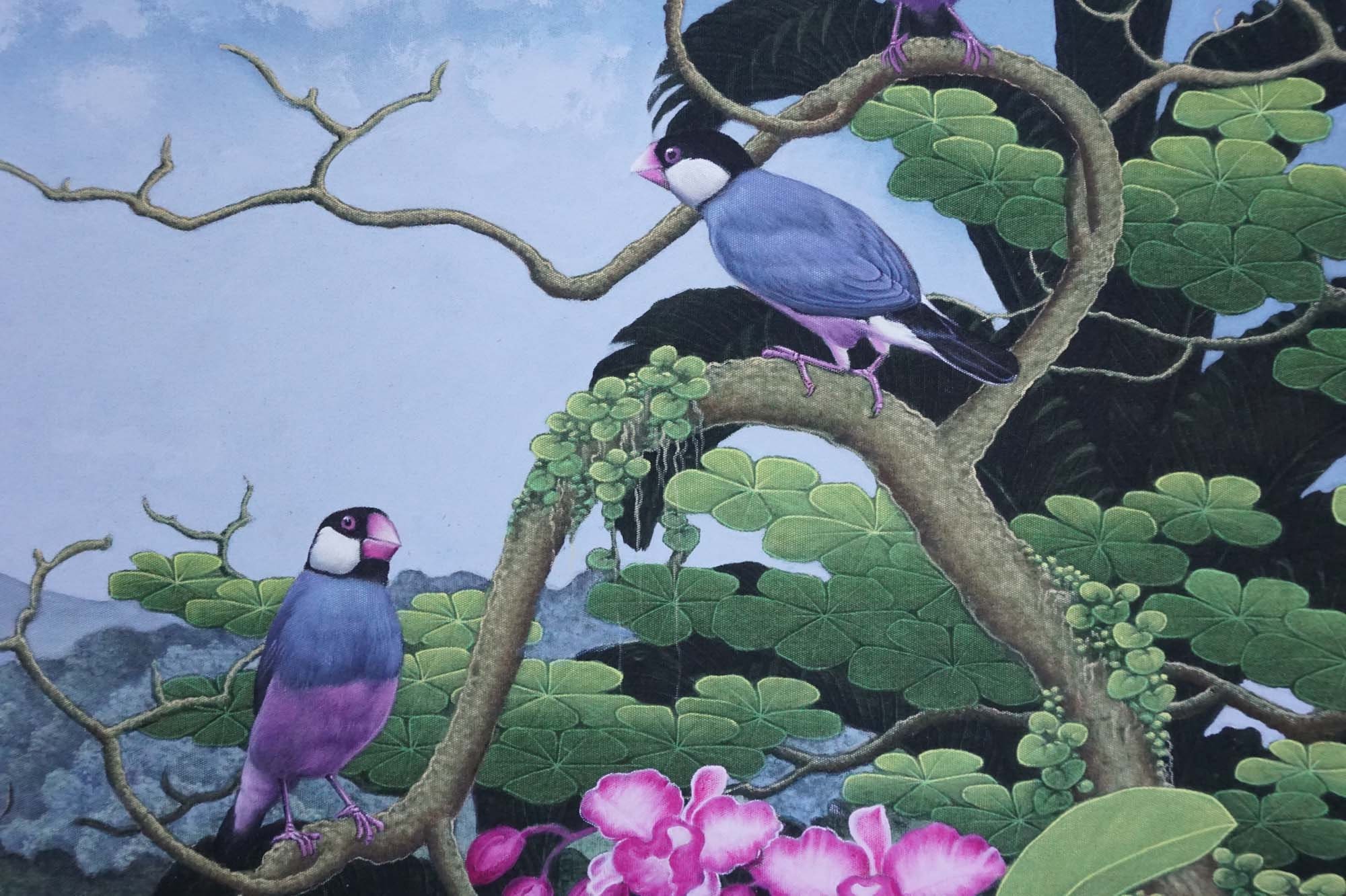 鳥の絵、ジャラク・バリの絵、風景画、アールデコ - Etsy 日本