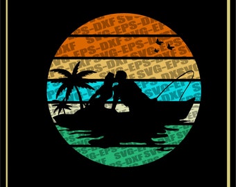 Download Fishing Couple Svg Etsy