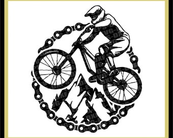 Free Free 137 Silhouette Mountain Bike Svg SVG PNG EPS DXF File