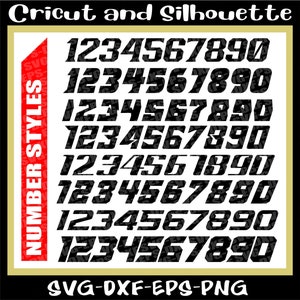Motocross Nummer Schriftstil svg Dateien / Racing Plate/Svg/Cricut/Silhouette/Direkter Download
