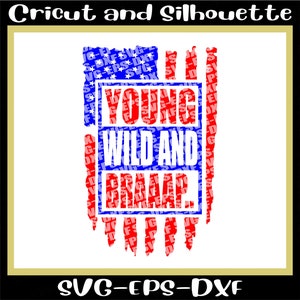 Motocross Svg, Young wild and Brap American Flag inspired SVG Files /Motocross Svg/Png,Eps,Dxf,Svg,Cricut Direct Download