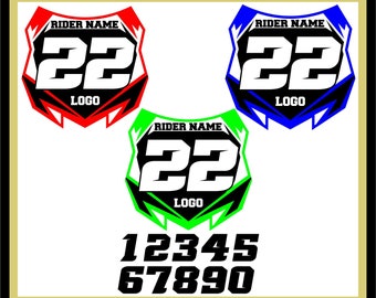 Motocross Racing Plate Template Svg Files/Motocross Svg/Eps,Dxf,Svg Direct Download