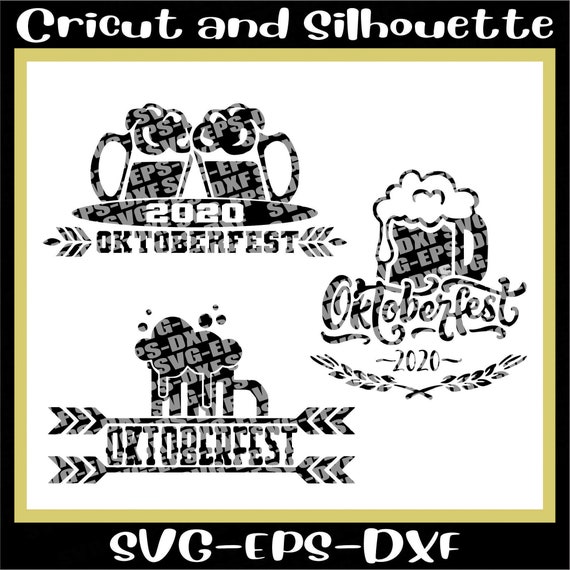 3 Oktoberfest svg files /Oktober Svg/October Svg/Eps,Dxf,Svg,Cricut,Silhouette Direct Download