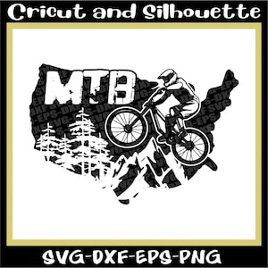 Mountainbike-Svg, Mtb-Svg, Mtb-Svg-Dateien "MTB Map" Fahrrad, Downhill, Radfahren Eps, Dxf, SVG, Png, Cricut, Silhouette