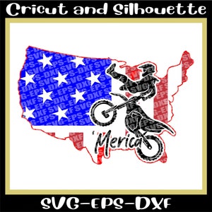Motocross svg, Ameirca Map Motocross SVG-Dateien / Motocross SVG/Merica SVG/Png, Eps, Dxf,Svg,Cricut,Silhouette Direkter Download