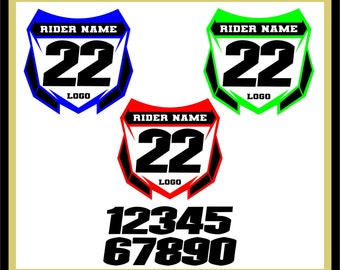 Motocross Racing Plate Template Svg Files/Motocross Svg/Eps,Dxf,Svg Direct Download