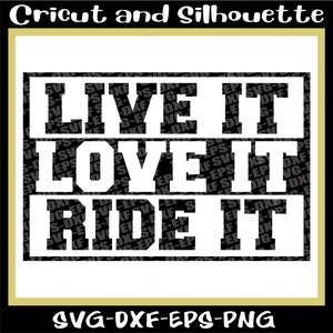 Motocross svg, Fahrt svg, Racing svg, "Live it, love it, fahre it" Dirt Bike svg - Dxf,Svg,Png,Eps,Cricut,Silhouette