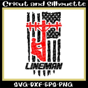 Lineman Svg,Lineman American Flag Distressed Svg, Line man Svg, Line Svg, Lineman Cricut - Eps,Dxf,Svg,Png,Cricut,Silhouette