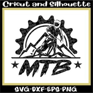 Mtb Schneidedatei, Mtb Cricut, Mtb Silhouette Silhouette Mountainbike geschnitten, geschnitten Datei, Fahrrad, Downhill Eps,Dxf,Svg,Png,Cricut,Silhouette